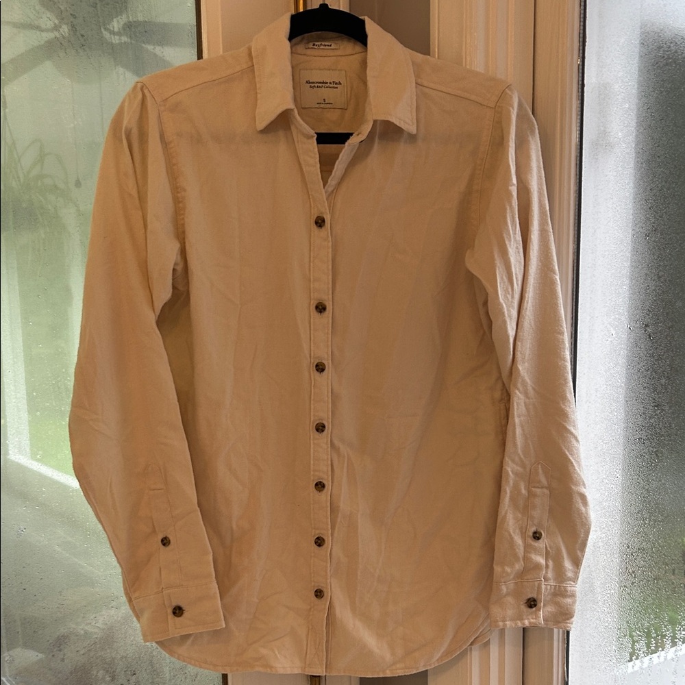Abercrombie & Fitch Cream Shirt - Picture 4 of 5
